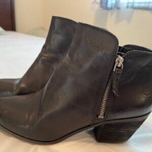 Frye  Black Leather Booties  9